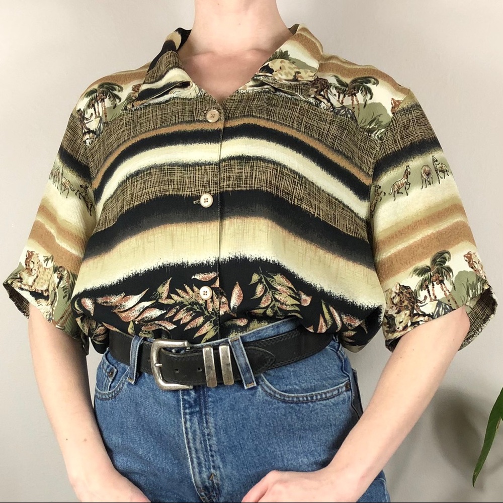 Funky Safari Theme Blouse